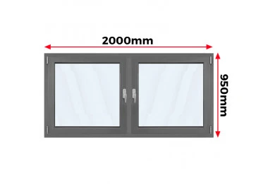 Okno Aluminiowe 200 x 95 cm Aluprof MB-79N