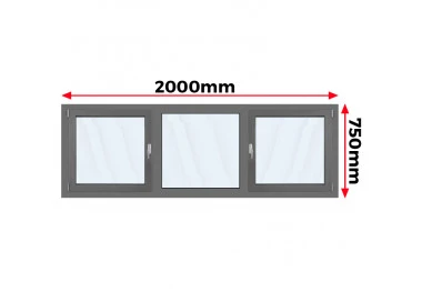 Okno Aluminiowe 200 x 75 cm Aluprof MB-79N
