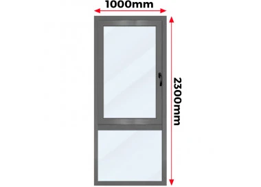 Witryna Okno Aluminiowe 100 x 230 cm Aluprof MB-79N