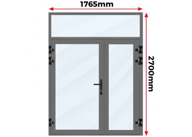 Witryna / Drzwi Aluminiowe 176,5 x 270 Aluprof MB-79N