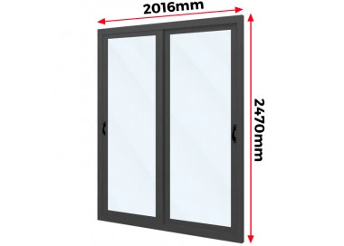 Drzwi Aluminiowe HST 201,6 x 247 cm Aluprof MB-77HS