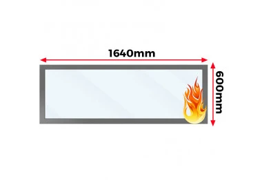 Okno Stałe Aluminiowe Przeciwpożarowe 164 x 60 cm Aluprof MB-78EI