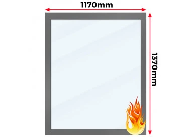 Okno Aluminiowe Przeciwpożarowe 117 x 137 Aluprof MB-78EI