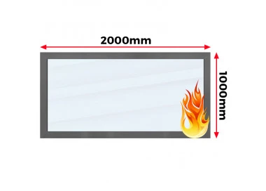 Okno Stałe Aluminiowe Przeciwpożarowe 200 x 100 Aluprof MB-78EI