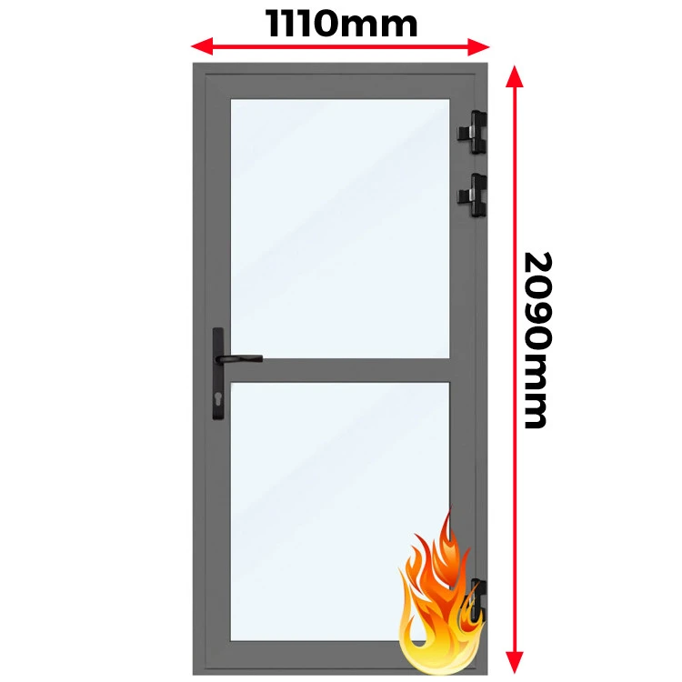 Drzwi Aluminiowe Przeciwpożarowe 111 x 209 cm Aluprof MB-78EI