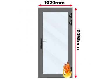 Drzwi Aluminiowe Przeciwpożarowe 102 x 209,5 cm Aluprof MB-78EI