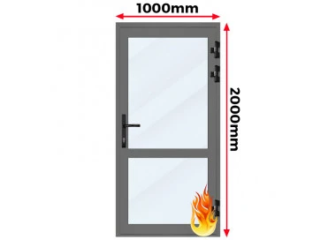 Drzwi Aluminiowe Przeciwpożarowe 100 x 200 cm Aluprof MB-78EI