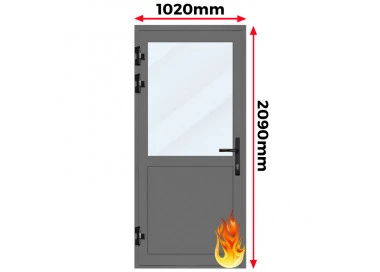 Drzwi Aluminiowe Przeciwpożarowe 102 x 209 Aluprof MB-78EI