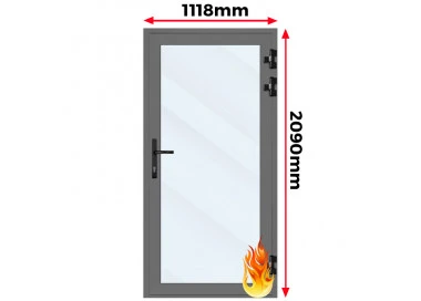 Drzwi Aluminiowe Przeciwpożarowe 111,8 x 209 Aluprof MB-78EI