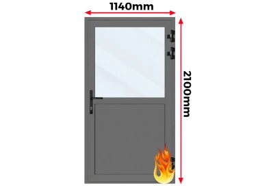 Drzwi Aluminiowe Przeciwpożarowe 114 x 210 Aluprof MB-78EI
