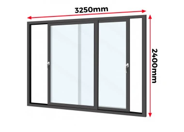 Drzwi Aluminiowe HST 325 x 240 cm Aluprof MB-77HS
