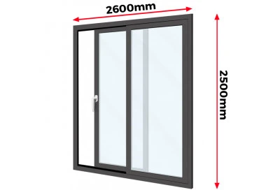 Drzwi Aluminiowe HST 260 x 250 cm Aluprof MB-77HS
