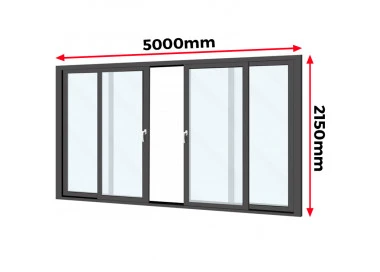 Drzwi Aluminiowe HST 500 x 215 cm Aluprof MB-77HS