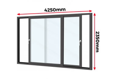 Drzwi Aluminiowe HST 425 x 235 cm Aluprof MB-77HS