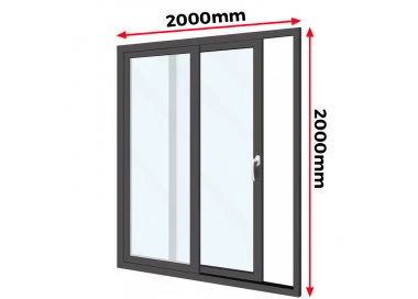 Drzwi Aluminiowe HST 200 x 200 cm Aluprof MB-59HS