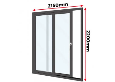 Drzwi Aluminiowe HST 215 x 220 cm Aluprof MB-59HS