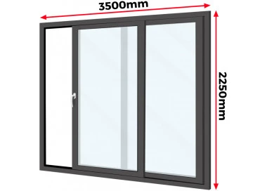 Drzwi Aluminiowe HST 350 x 225 cm Aluprof MB-77HS