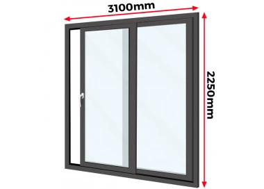 Drzwi Aluminiowe HST 310 x 225 cm Aluprof MB-77HS