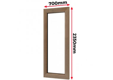 Okno drewniane 700 x 2350 mm