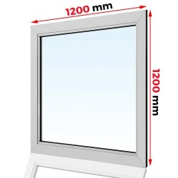 Okno PCV 1200 x 1200 FIX