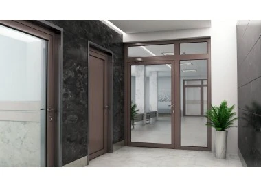 Okno Aluminiowe Przeciwpożarowe 117 x 137 Aluprof MB-78EI