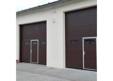 Brama Segmentowa Przemysłowa 350 x 350 cm - Brązowy (RAL 8014)