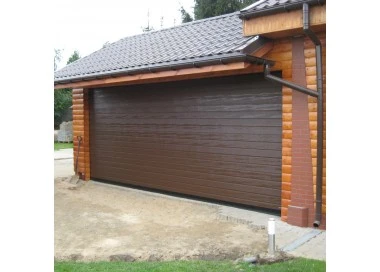 Brama Segmentowa Przemysłowa 350 x 350 cm - Brązowy (RAL 8014)