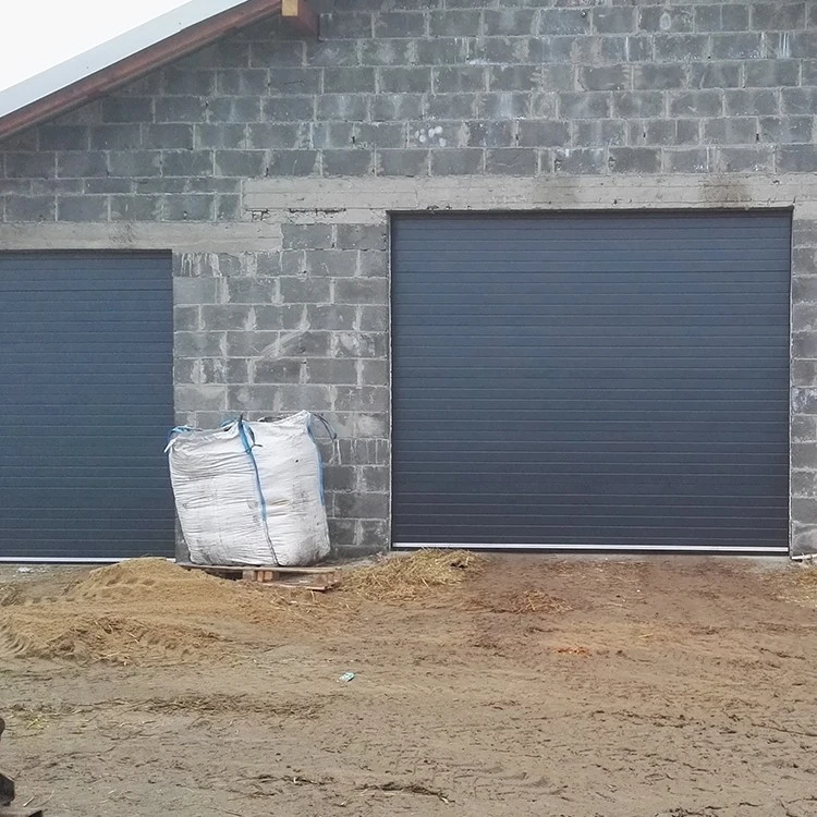Brama Segmentowa Przemysłowa 350 x 350 cm - Brązowy (RAL 8014)