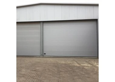 Brama Segmentowa Przemysłowa 350 x 350 cm - Brązowy (RAL 8014)