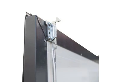 Brama Garażowa Stalowa z Panelem 2000 x 2500 mm RAL 9006
