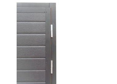 Brama Garażowa Stalowa z Panelem 2000 x 2500 mm RAL 9006