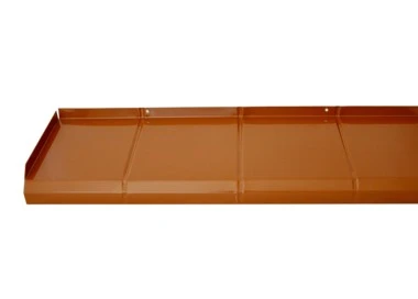 Parapet ALUMINIOWY zewnętrzny imitacja płytki CEGŁA RAL 8003 25x100cm IND7