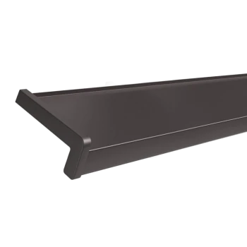Parapet ALUMINIOWY STANDARD zewnętrzny BRĄZOWY RAL 8019 32,5x113cm IND14