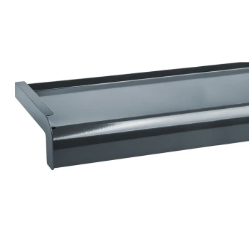 Parapet ALUMINIOWY Płytka zewnętrzny SOFTLINE Antracyt Grafit RAL 7016 25x169cm IND60