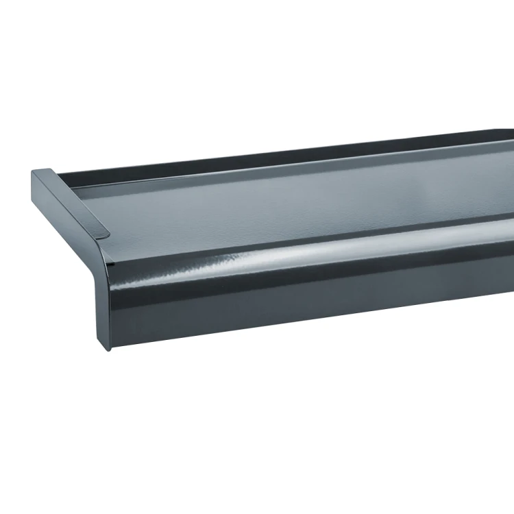 Parapet ALUMINIOWY Płytka zewnętrzny SOFTLINE Antracyt Grafit RAL 7016 30x81cm IND59