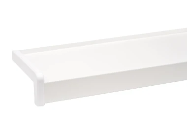 Parapet STALOWY zewnętrzny STANDARD Biały RAL 9016 22,5x138 IND54