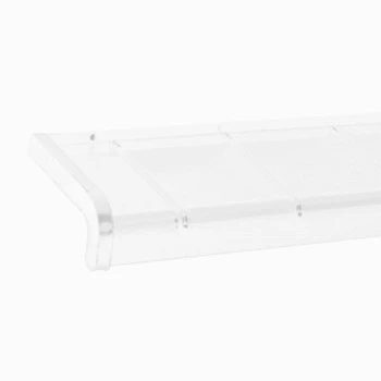 Parapet Zewnętrzny ALUMINIOWY Imitacja Płytki - Biały 40x184 cm