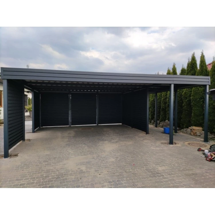 Carport Wiata Garażowa Samochodowa 6x6m Zadaszenie 2+0