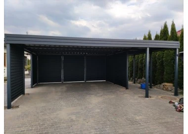 Carport Wiata Garażowa Samochodowa 6x6m Zadaszenie 2+0