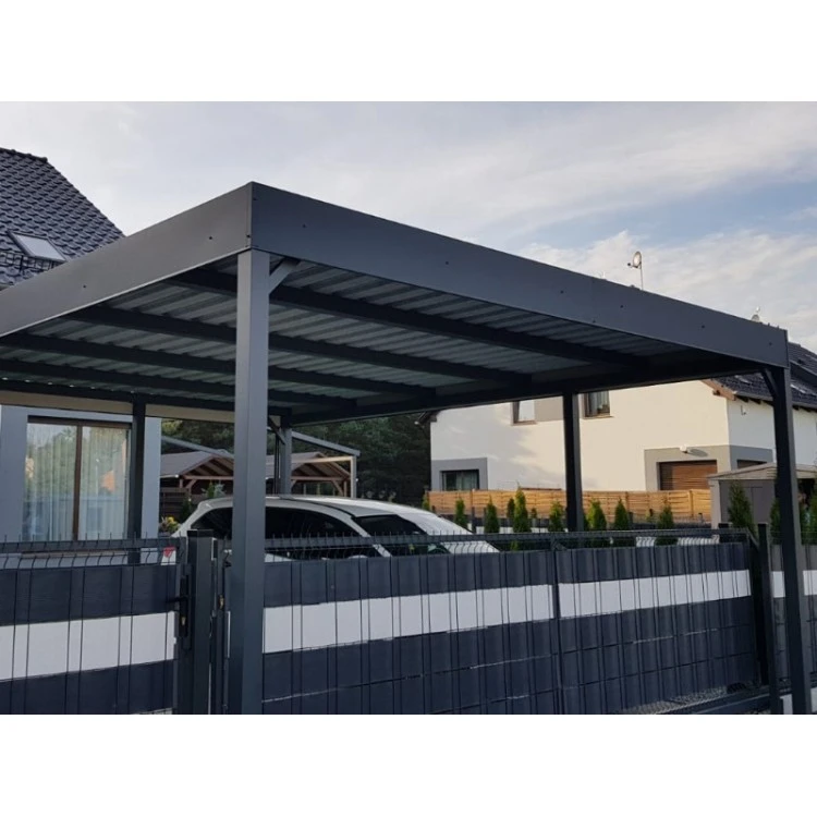 Carport Wiata Samochodowa Garażowa Zadaszenie 6x6m 4+3