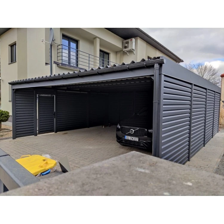 Carport Wiata Samochodowa Garażowa Zadaszenie 6x6m 4+3