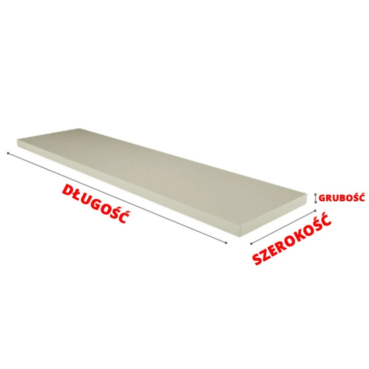 parapet z kamienia Aglomarmur White Pearl szer.16cm  x wys.127cm