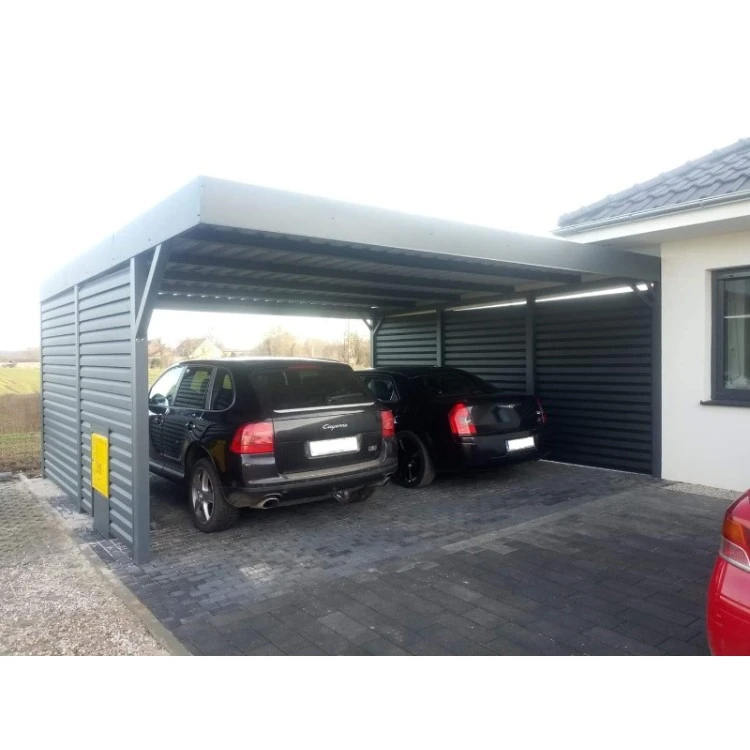 Carport Wiata Garażowa Samochodowa 6x6m Wypełnienie 6+0