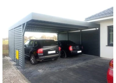 Carport Wiata Samochodowa Garażowa Zadaszenie 6x6m 4+3