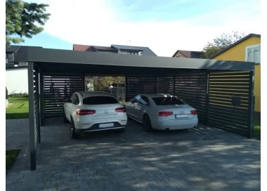Carport Wiata Samochodowa Garażowa Zadaszenie 6x6m 4+3