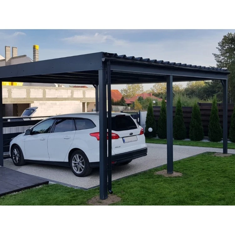 Carport Wiata Samochodowa Garażowa Zadaszenie 6x6m 4+3