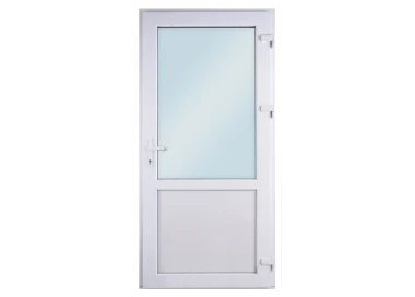 Drzwi Zewnętrzne PCV 90 x 200 cm Białe