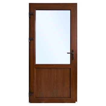 Drzwi Zewnętrzne PCV 100 x 200 cm Orzech 2