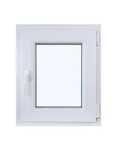 Okno PCV Rozwierno-Uchylne 500 x 600 mm Dwuszybowe Białe