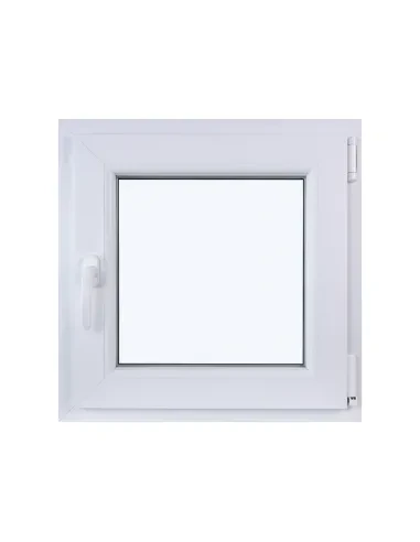 Okno PCV Rozwierno-Uchylne 600 x 600 mm Dwuszybowe Białe